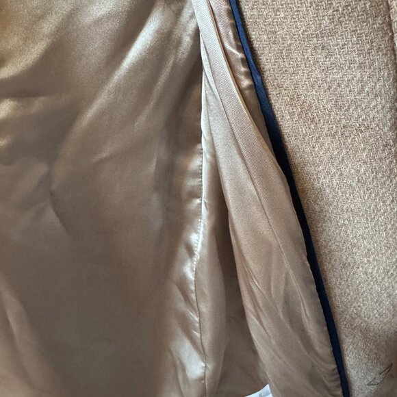 J.Crew Coat Stadium Cloth Nello Gori Beige Wool Cocoon Coat - Picture 7 of 8